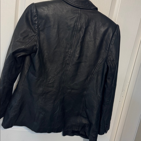 Vakko Sport Black Leather Jacket - Vintage 100% leather - Picture 3 of 3
